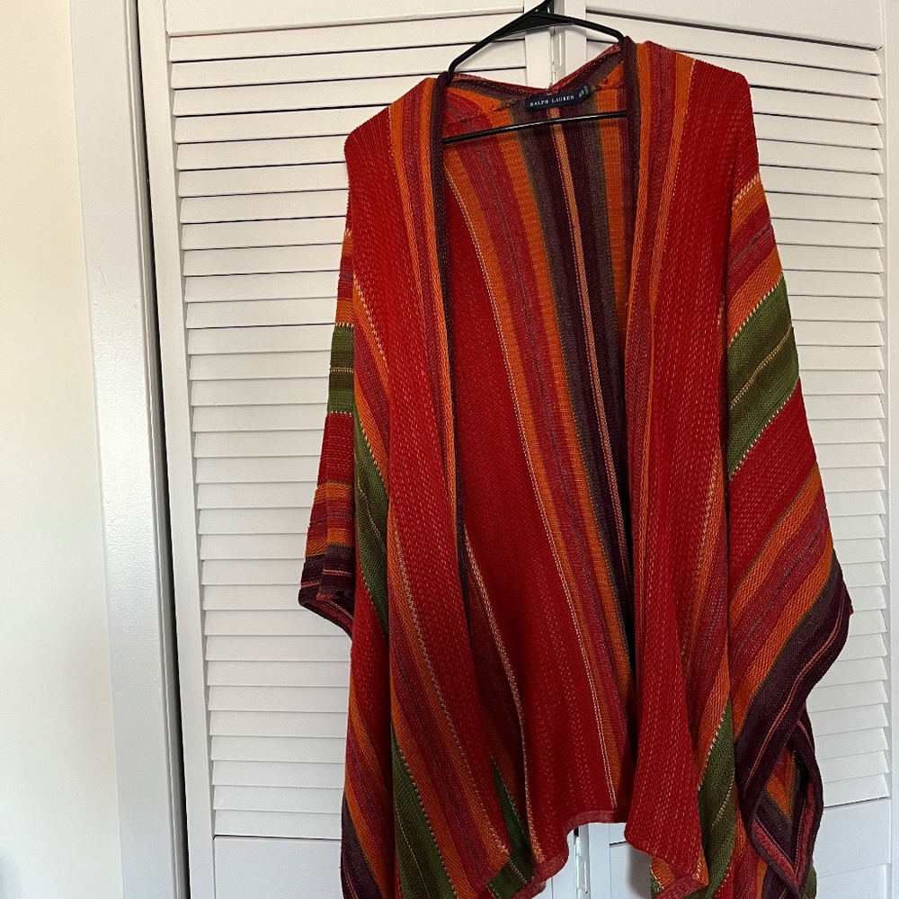 ralph lauren poncho/cape